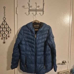Michael Kors Quilted Blue Jacket